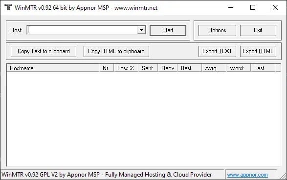 WinMTR